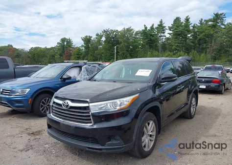 2015 Toyota Highlander Le V6 из США, поврежденный, VIN 5TDBKRFH9FS175728